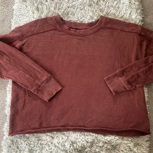 Aerie brand size Small rust colored cropped sweatshirt